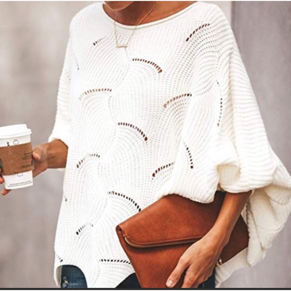 FINAL OFF SHOULDER SWEATER - Picture 1 of 9